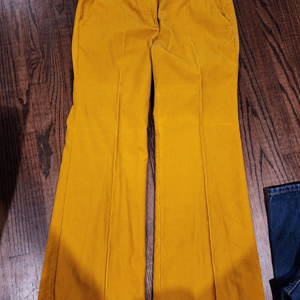 J. Crew Mustard Boot Cut Pants